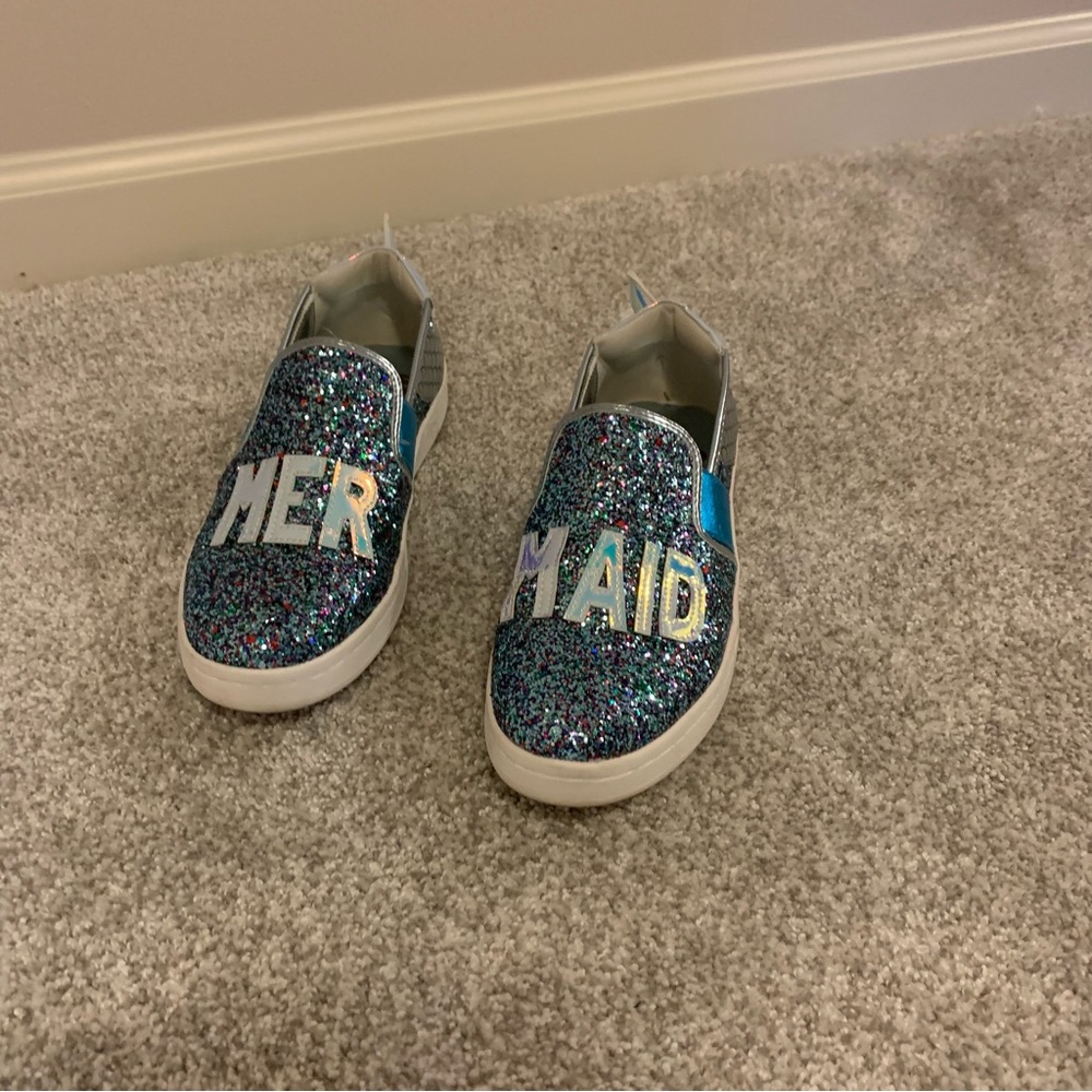 Sam Edelman glitter mermaid sneakers